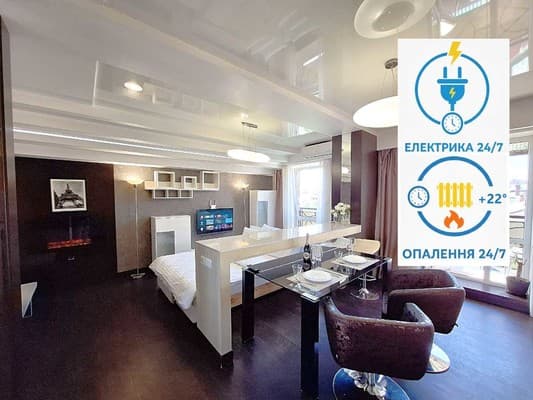Apartment The largest bed in Poltava Alex Apartments Network 24/7 contactless check-in, Poltava: photo, prices, reviews