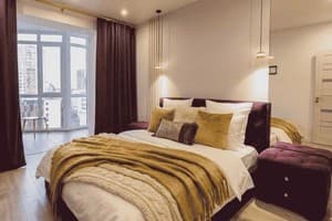 Готелі Дніпра. Готель ЖК River Park з 2 спальнями, панорамним видом на місто