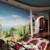Two-room suite with artistic murals 2