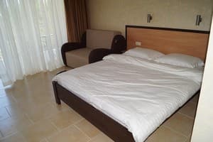 Hotels . Hotel Suite Double Dvuhmestniy lyuks s 1 krovat'yu ili 2 otdel'nimi krovatyami i balkonom. 