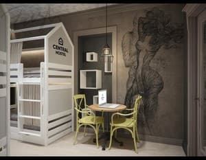 Central Hostel. Номер Место в общем 4-местном номере Grеy