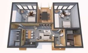 Отели . Гостиница Люкс 4-местный River 14 (4+1). 