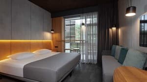 Отели . Гостиница Улучшенный двухместный Deluxe DBL (2+1). 