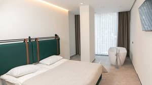 Хвоя. Номер Апартаменты 4-местный APARTMENT TYPE 1 MOUNTAIN VIEW (корпус 2)