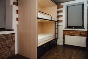 Dobry Hostel & Restaurant. Community & change the world. Room Bed in Male Dormitory quadruple room №102