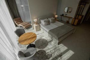 Отели . Гостиница Семейный двухместный Делюкс с видом на море. 