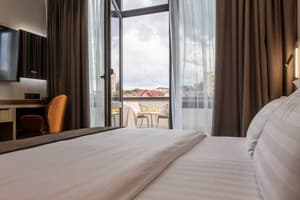 Отели . Гостиница Улучшенный двухместный Стандарт с террасой. 