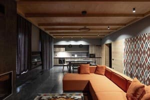 Отели . Гостиница Апартаменты 6-местный с 3 спальнями. 