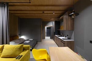 Отели . Гостиница Апартаменты двухместный Однокомнатные с видом на панораму гор. 