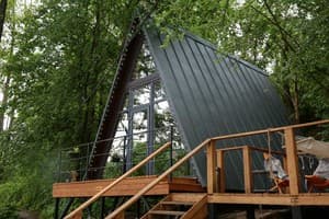 Готелі . Готель Шале двомісний (2+1) A-Frame з чаном. 