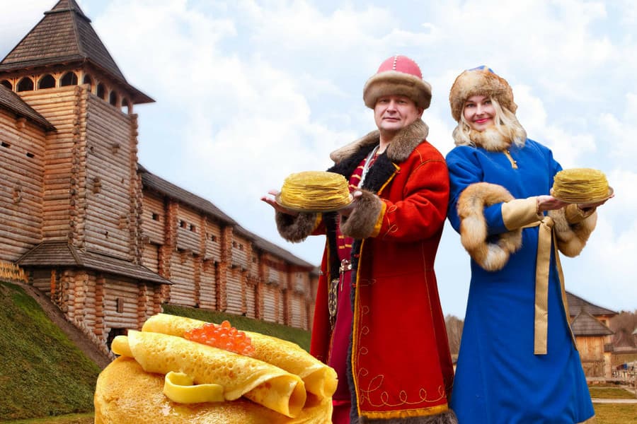 Празднование Масленицы в «Парке Киевская Русь»